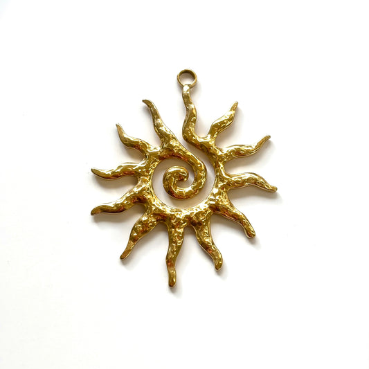 Spiral Sun Charm